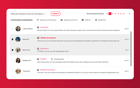 SACEM Platform messaging